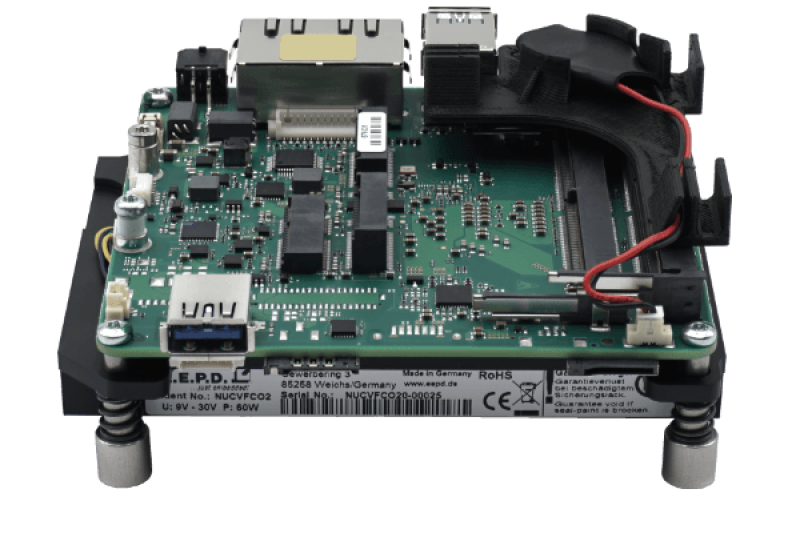 x86 industrial BoxPC in the embedded NUC™ Standard / NUCVHCO1
